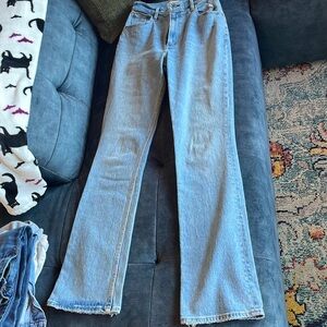 Abercrombie high rise flare, 26 long.